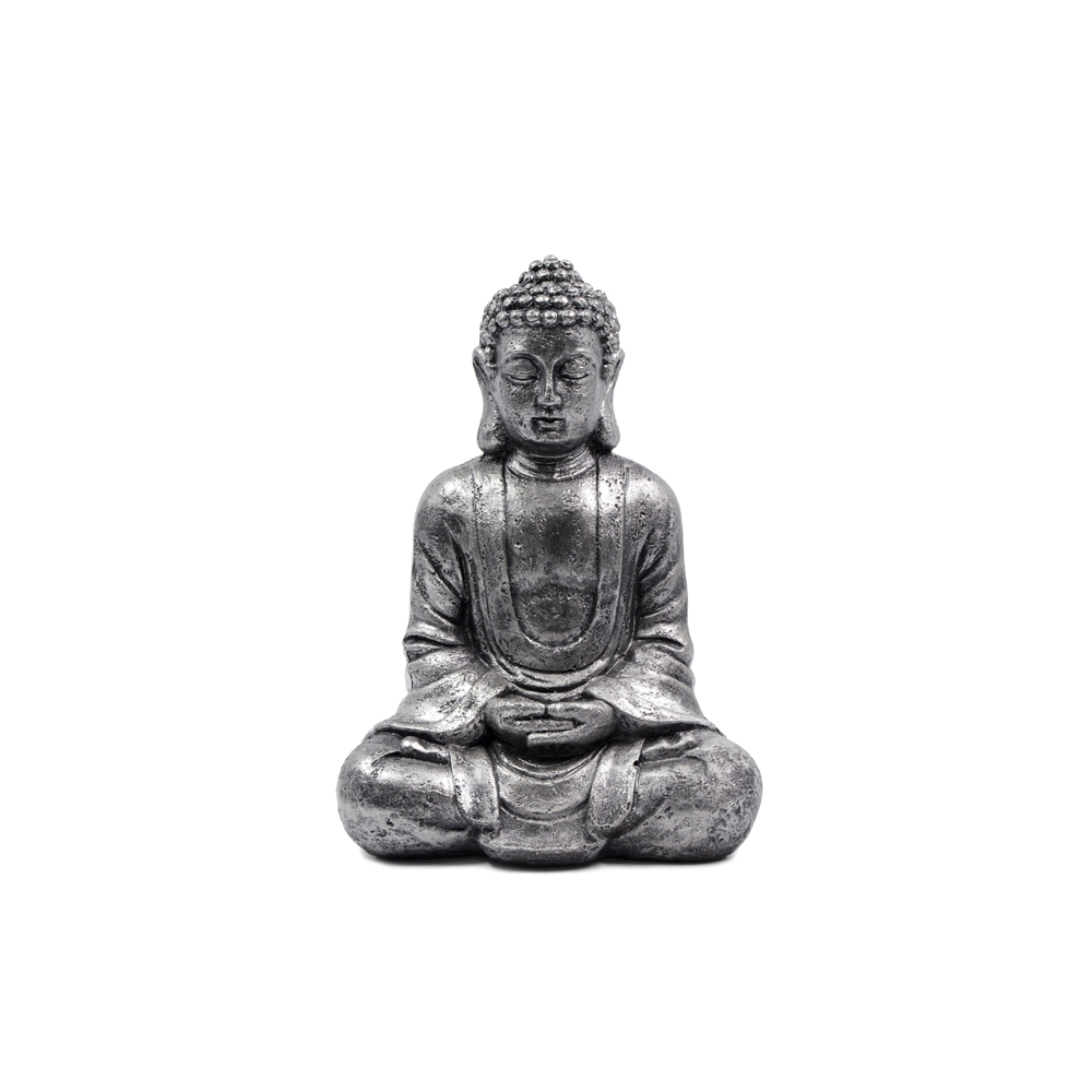 BUDDHA ΔΙΑΚΟΣΜΗΤΙΚΟ ΒΟΥΔΑΣ 25x17x35 POLYRESIN ΑΣΗΜΙ ΑΝΤΙΚΕ