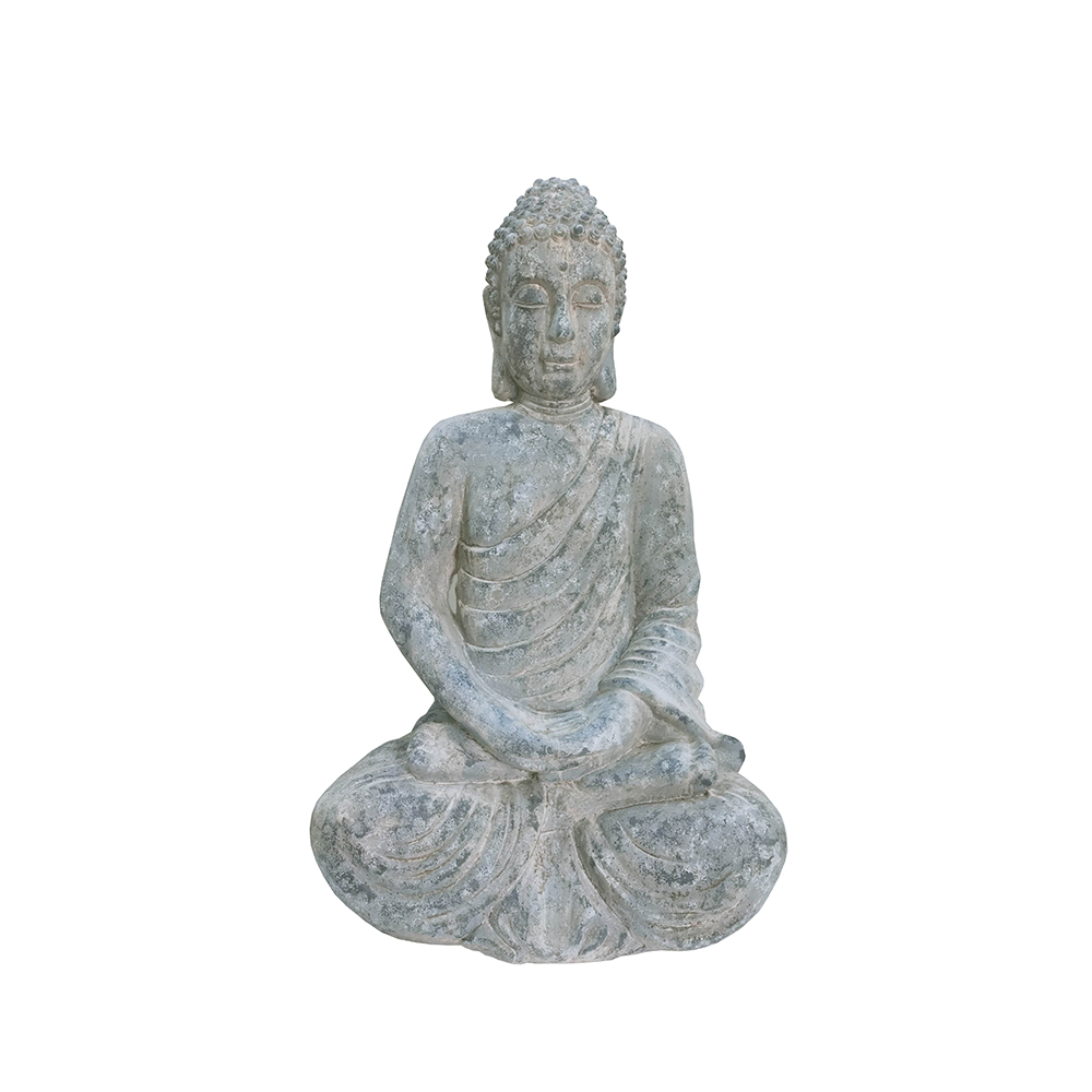 MAGNESIA BUDDHA ΔΙΑΚΟΣΜΗΤΙΚΟ ΒΟΥΔΑΣ 58x40x90 POLYRESIN ΓΚΡΙ