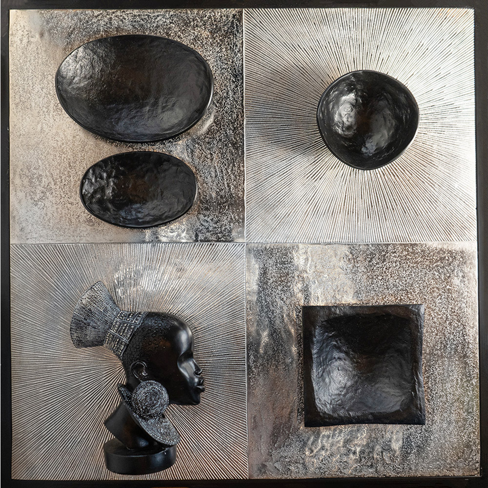 CURVE ΜΠΩΛ ΔΙΑΚΟΣΜΗΣΗΣ 16x16x8cm ΑΛΟΥΜΙΝΙΟ ΜΑΥΡΟ
