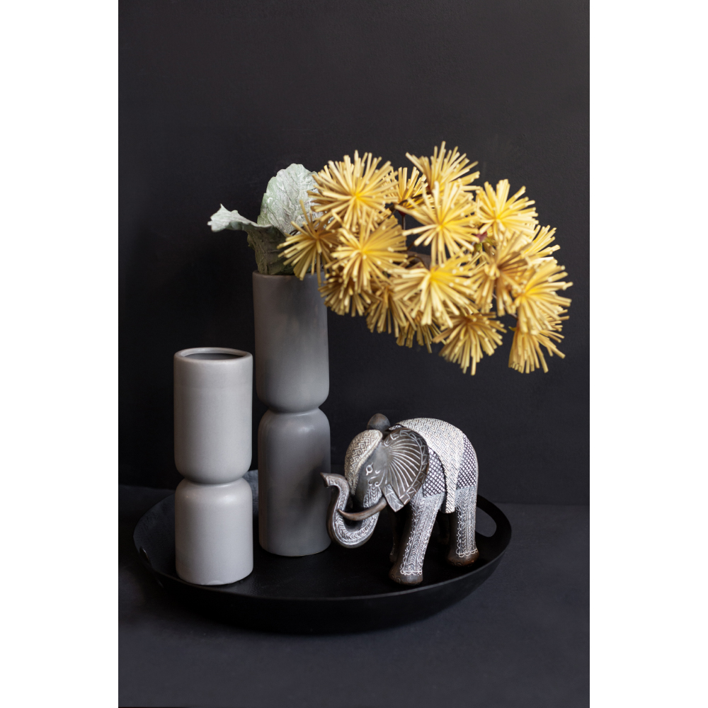 TERRA ΒΑΖΟ 9x9x33 ΚΕΡΑΜΙΚΟ ΓΚΡΙ