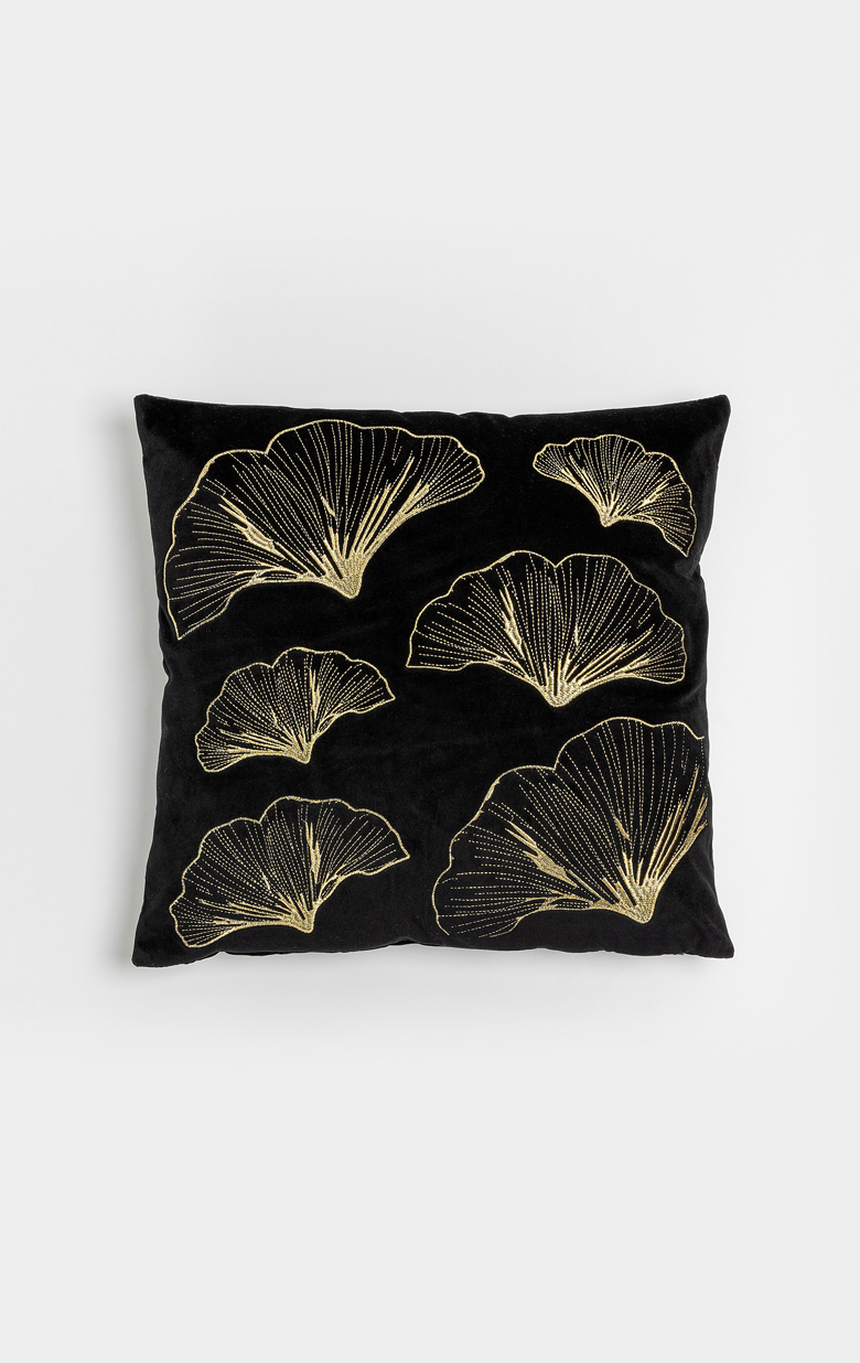 DIONE ΔΙΑΚΟΣΜΗΤΙΚΟ ΜΑΞΙΛΑΡΙ 45x45 ΥΦΑΣΜΑ ΜΑΥΡΟ ΧΡΥΣΟ