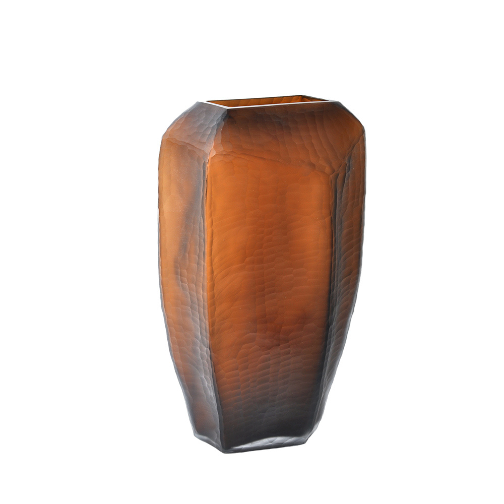 CISEAU HONEY ΒΑΖΟ 21x12x38cm ΓΥΑΛΙ ΚΑΦΕ