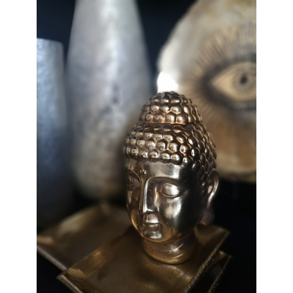 SAKIA ΔΙΑΚΟΣΜΗΤΙΚΟ ΒΟΥΔΑΣ 16x14x22cm POLYRESIN ΧΡΥΣΟ
