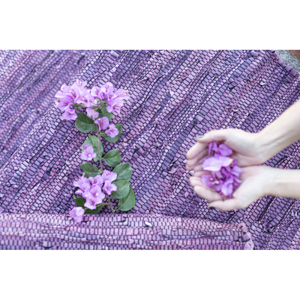 PLUM ΧΑΛΙ ΔΙΑΔΡΟΜΟΥ 70x150cm ΔΕΡΜΑ ΜΩΒ