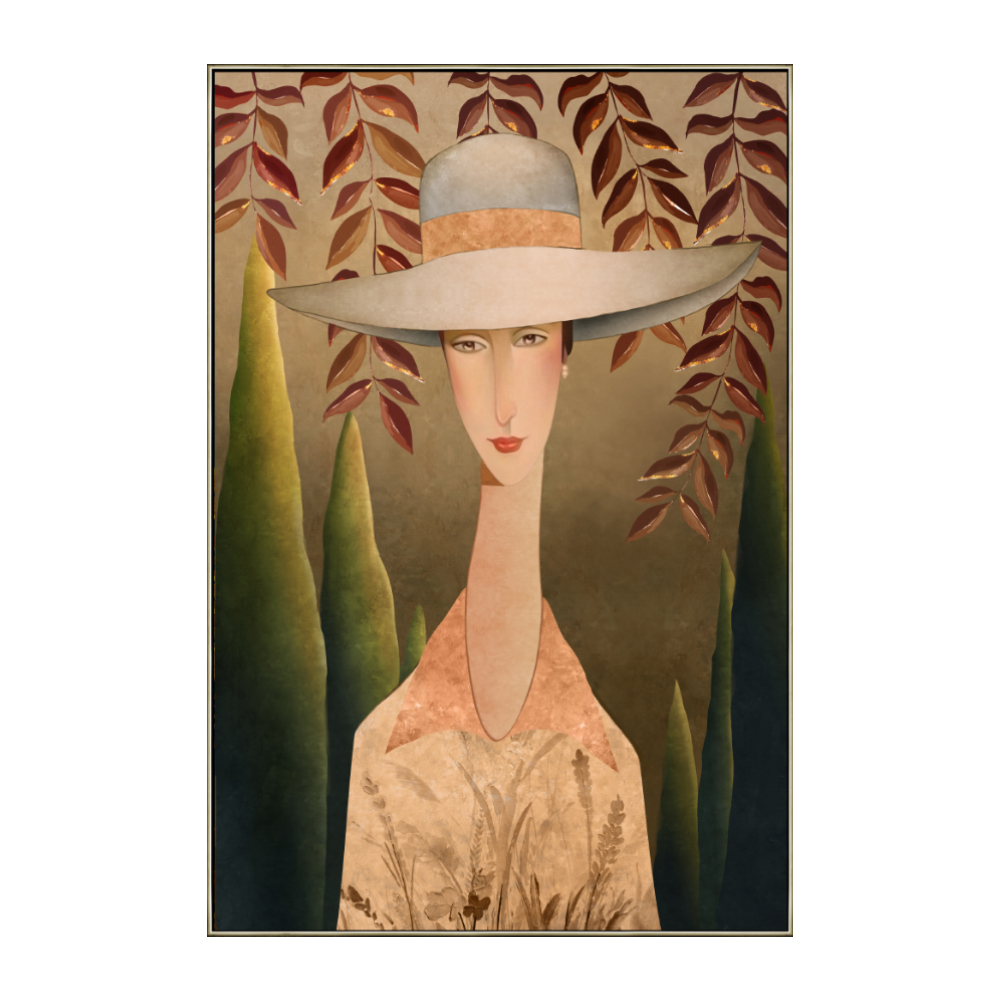 CHAPEAUX LADY ΠΙΝΑΚΑΣ ΔΙΑΚΟΣΜΗΣΗΣ 80x120x5 ΚΑΜΒΑΣ ΠΟΛΥΧΡΩΜΟ ΞΥΛΟ