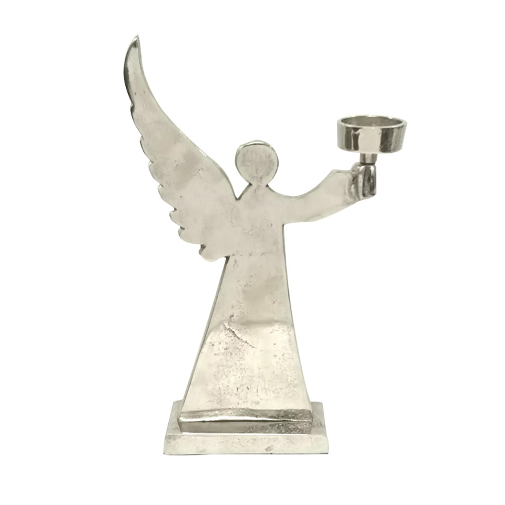 ARGENT ANGEL ΒΑΣΗ ΡΕΣΩ ΧΡΙΣΤΟΥΓΕΝΝΙΑΤΙΚΗ 19x6x32 ΑΛΟΥΜΙΝΙΟ ΑΣΗΜΙ