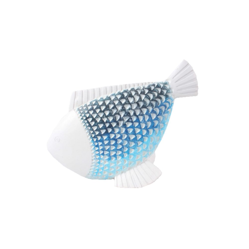 CHROMIS ΔΙΑΚΟΣΜΗΤΙΚΟ ΨΑΡΙ 23x8x18 POLYRESIN ΛΕΥΚΟ ΜΠΛΕ ΓΑΛΑΖΙΟ