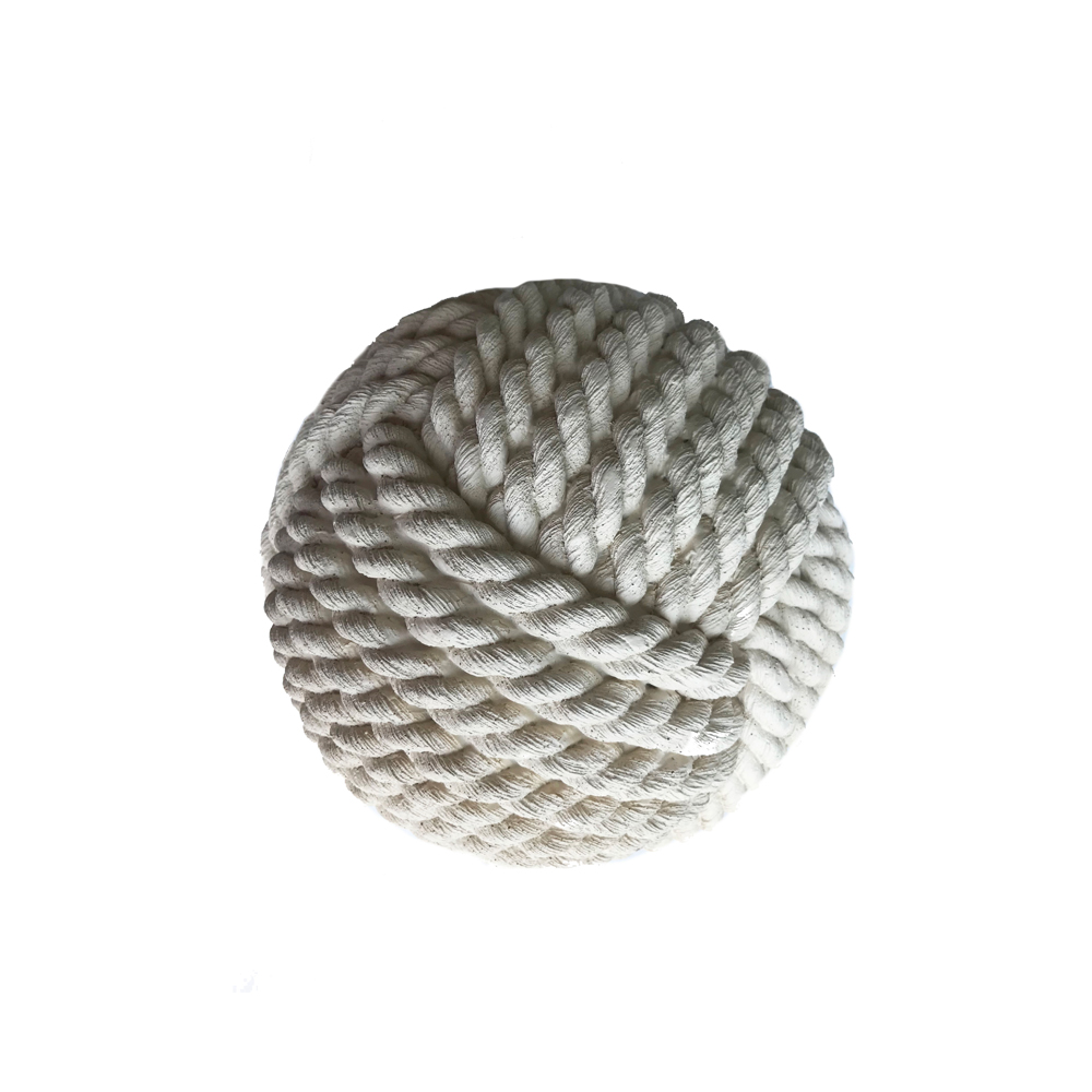 ROPE ΔΙΑΚΟΣΜΗΤΙΚΟ ΜΠΑΛΑ 20x20x20 POLYRESIN ΦΥΣΙΚΟ