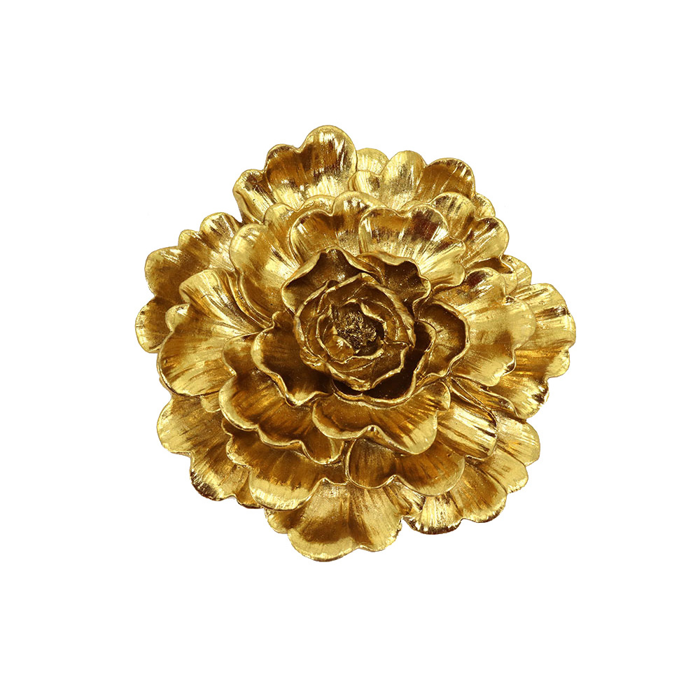 GOLDEN ROSE ΔΙΑΚΟΣΜΗΤΙΚΟ ΤΟΙΧΟΥ 24x24x5 POLYRESIN ΧΡΥΣΟ