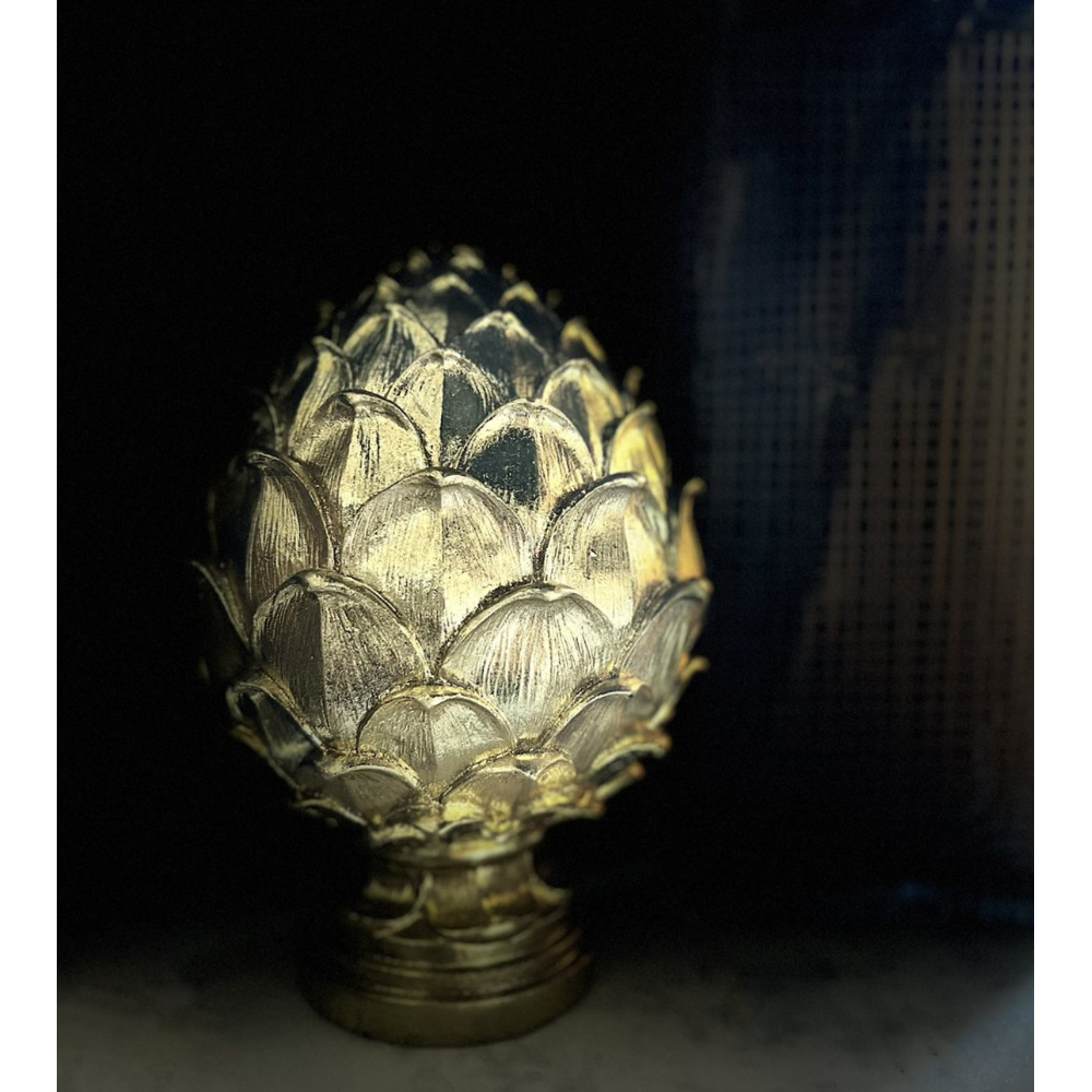 GOLDEN PINUS ΔΙΑΚΟΣΜΗΤΙΚΟ TOTEM 16x16x25 POLYRESIN ΧΡΥΣΟ