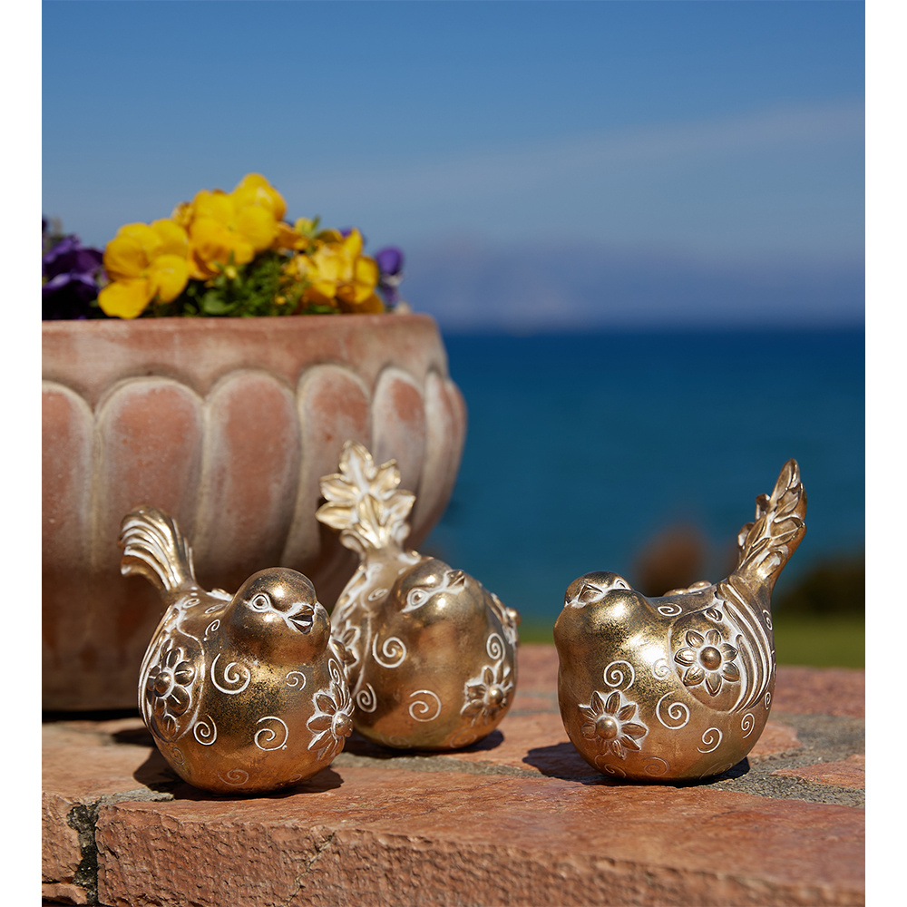 HOOPOE ΔΙΑΚΟΣΜΗΤΙΚΟ ΠΟΥΛΙ 15x10x11cm POLYRESIN ΧΡΥΣΟ