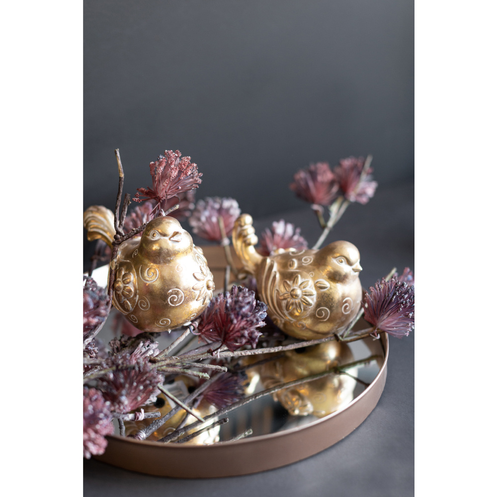 HOOPOE ΔΙΑΚΟΣΜΗΤΙΚΟ ΠΟΥΛΙ 15x10x11cm POLYRESIN ΧΡΥΣΟ