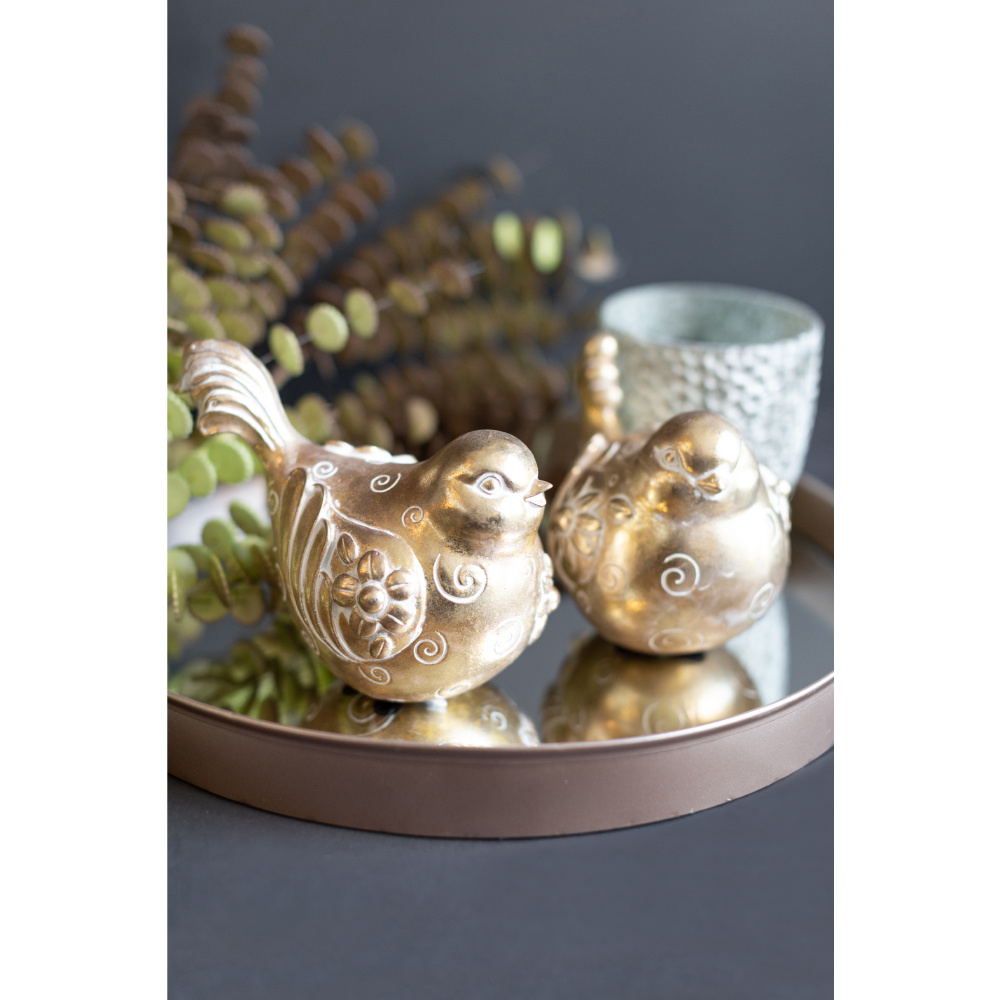 HOOPOE ΔΙΑΚΟΣΜΗΤΙΚΟ ΠΟΥΛΙ 15x10x11cm POLYRESIN ΧΡΥΣΟ