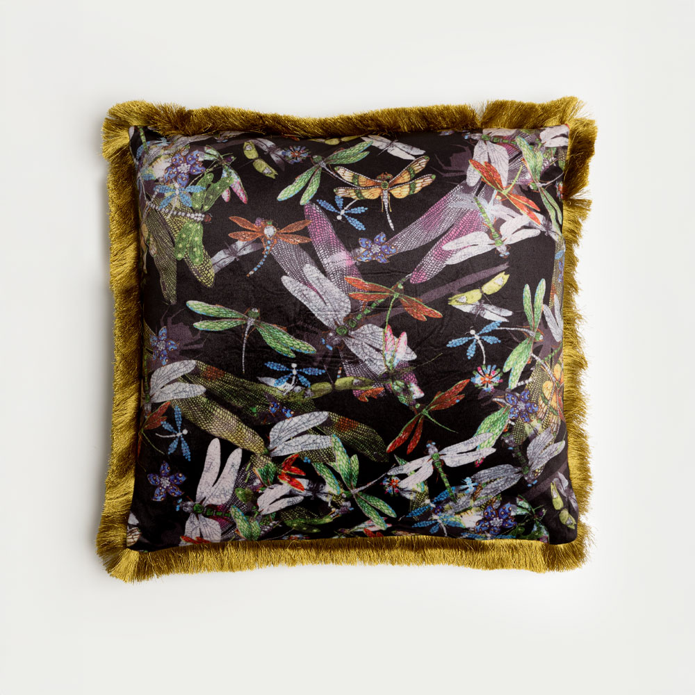DRAGONFLIES ΔΙΑΚΟΣΜΗΤΙΚΟ ΜΑΞΙΛΑΡΙ 45x45 POLYESTER ΠΟΛΥΧΡΩΜΟ