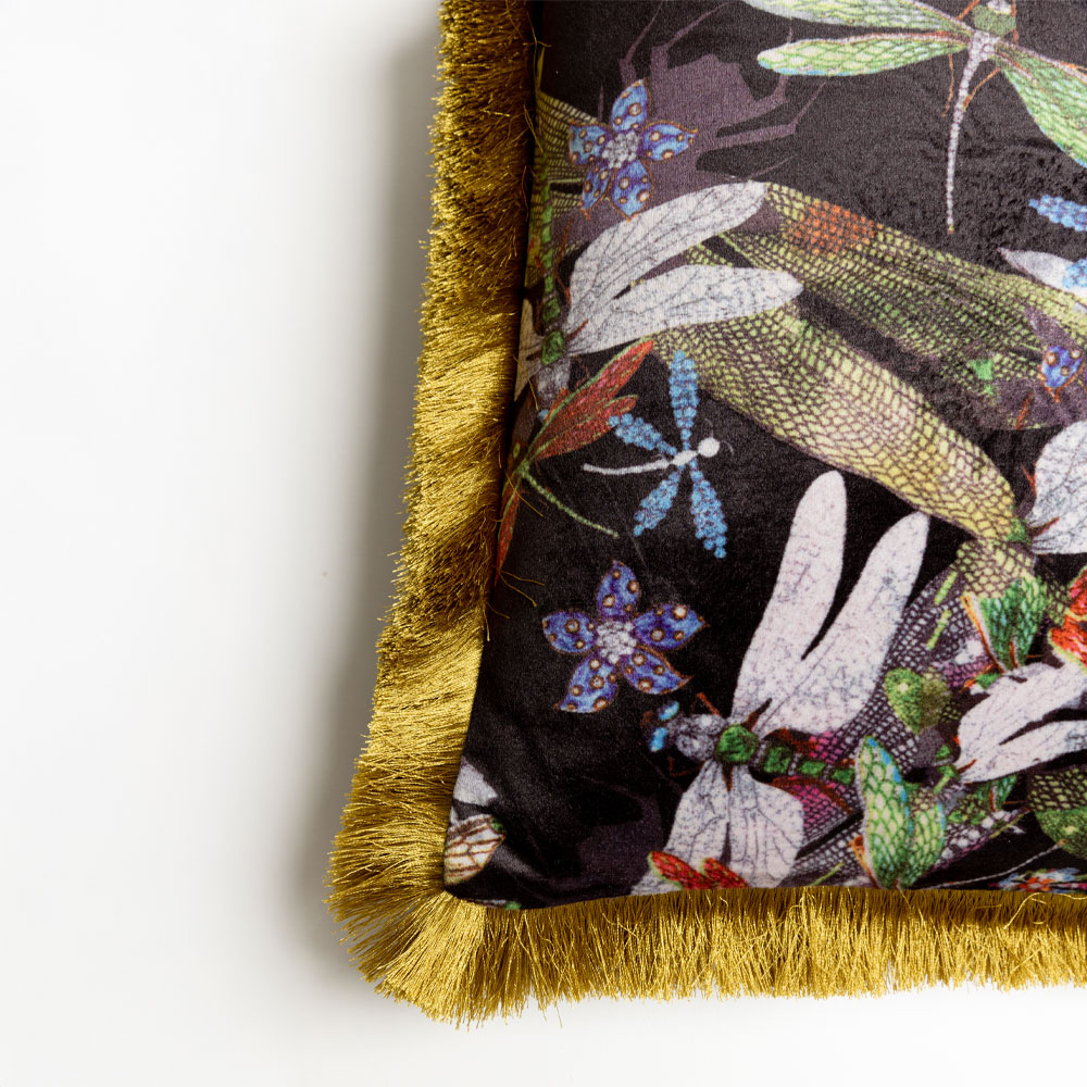 DRAGONFLIES ΔΙΑΚΟΣΜΗΤΙΚΟ ΜΑΞΙΛΑΡΙ 45x45cm POLYESTER ΠΟΛΥΧΡΩΜΟ