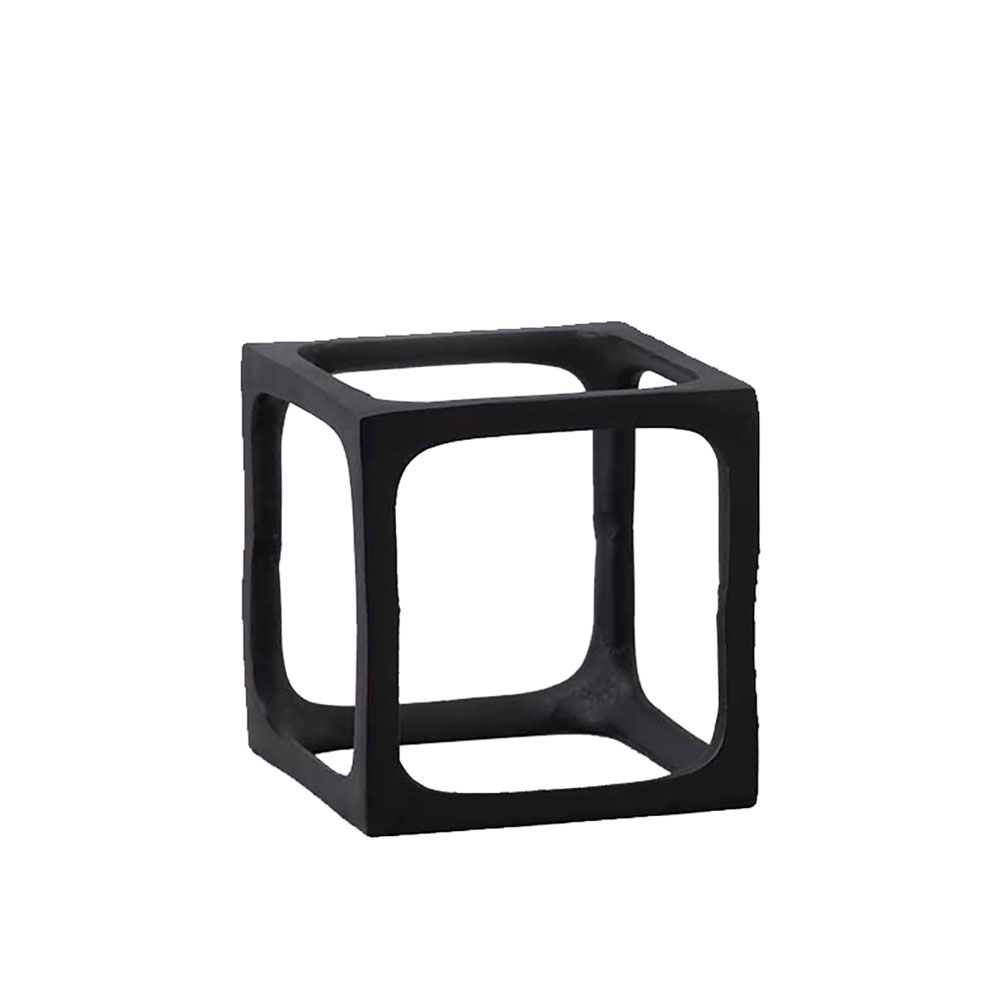 CUBO ΔΙΑΚΟΣΜΗΤΙΚΟ ΚΥΒΟΣ 17x17x17 ΑΛΟΥΜΙΝΙΟ ΜΑΥΡΟ ROUGH