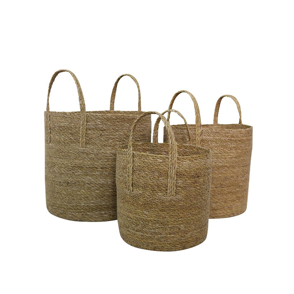 DEL MAR ΚΑΛΑΘΙ SET 3ΤΜΧ 35x35x35 SEAGRASS ΦΥΣΙΚΟ