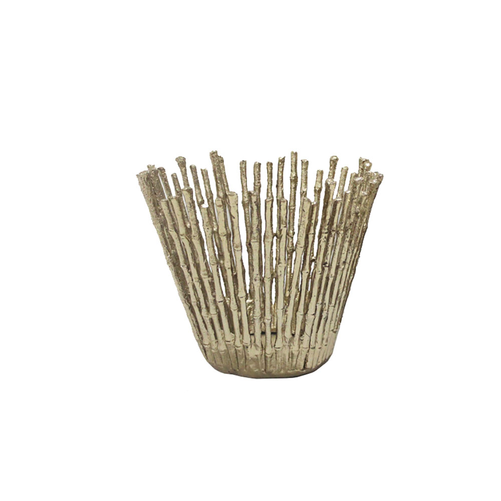 REED 23,5 ΒΑΖΟ 28x28x24 ΑΛΟΥΜΙΝΙΟ ΧΡΥΣΟ ANTIQUE