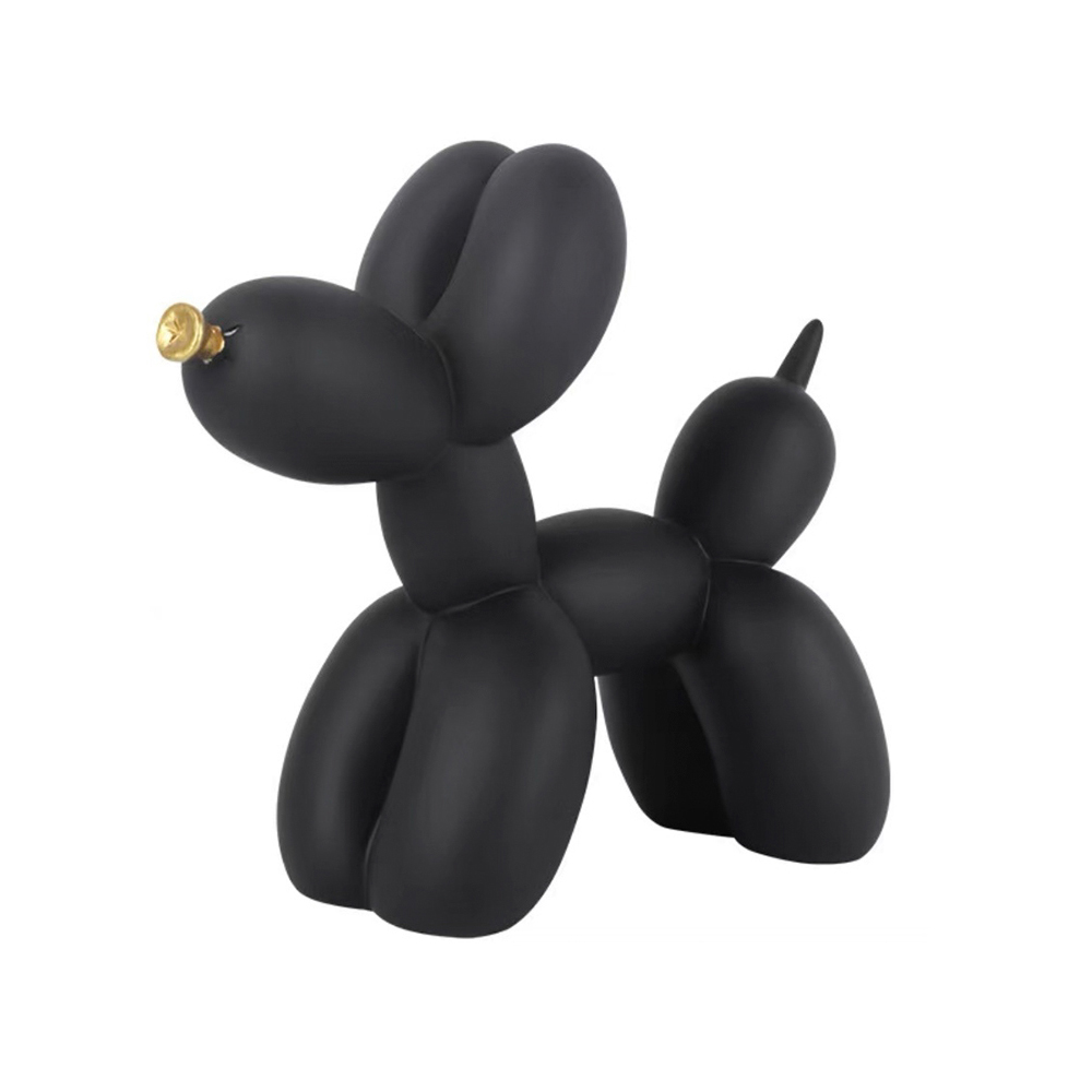 BISON NOIR ΔΙΑΚΟΣΜΗΤΙΚΟ ΣΚΥΛΟΣ 21x9x18 POLYRESIN ΜΑΥΡΟ ΜΑΤ ΧΡΥΣΟ