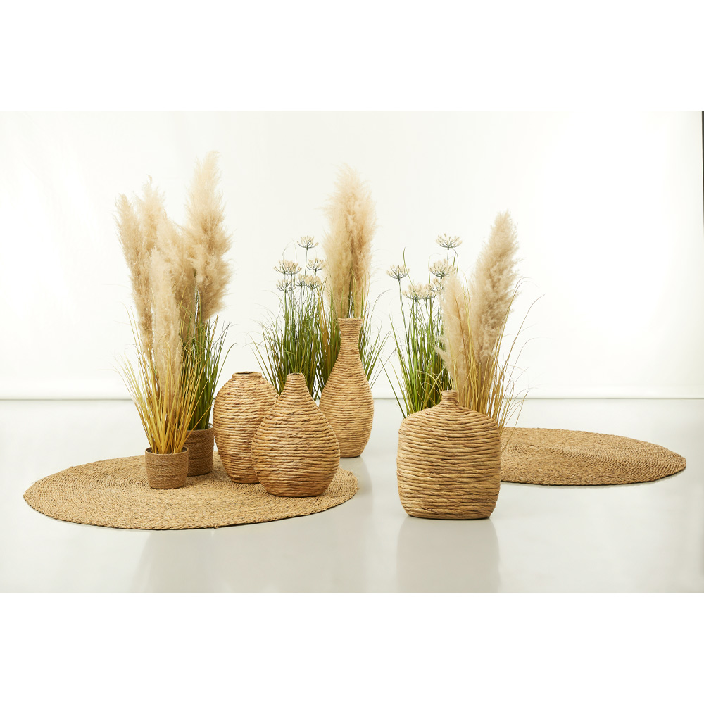 IOS ΒΑΖΟ 31x31x44cm BAMBOO ΦΥΣΙΚΟ
