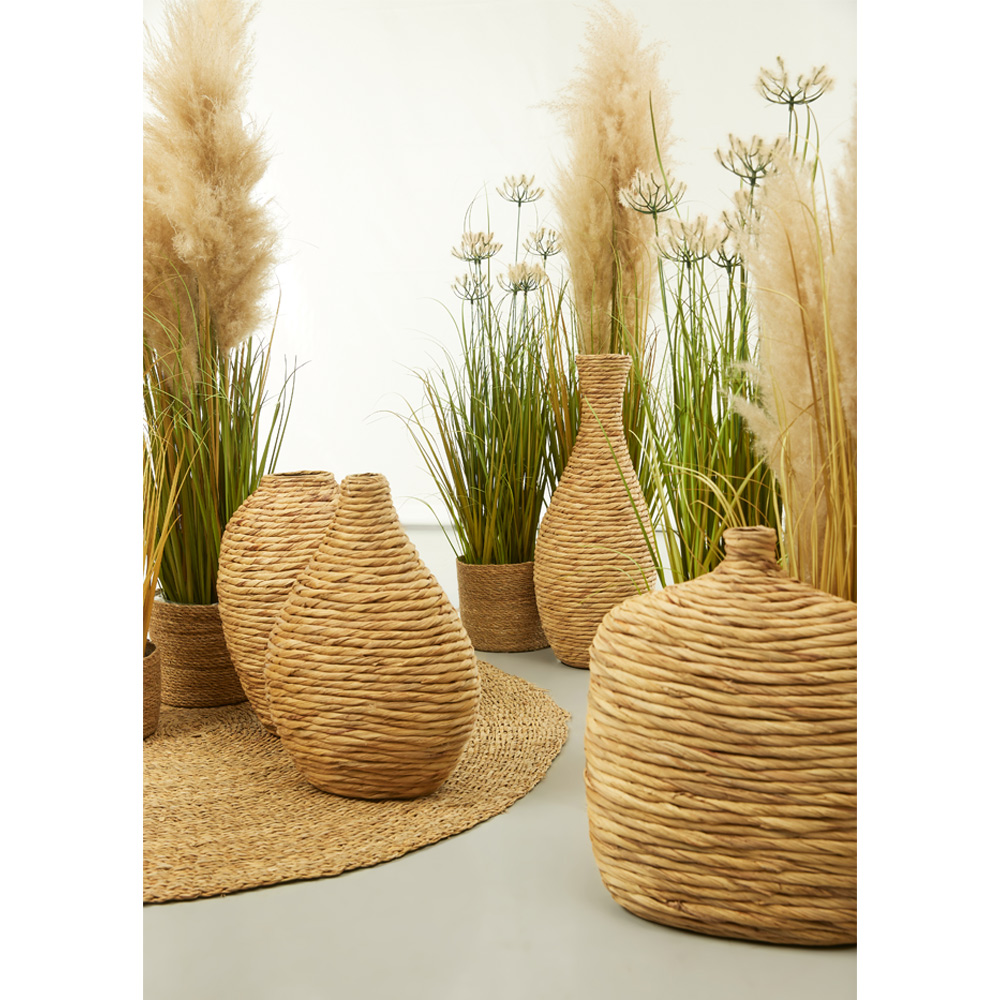 IOS ΒΑΖΟ 31x31x44cm BAMBOO ΦΥΣΙΚΟ