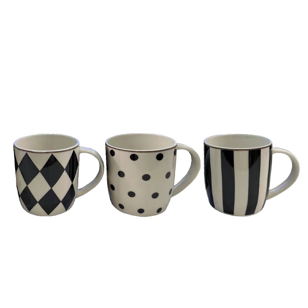 JOLIE ΚΟΥΠΑ ESPRESSO SET 6ΤΜΧ NEW BONE CHINA ΛΕΥΚΟ ΜΑΥΡΟ ΧΡΥΣΟ