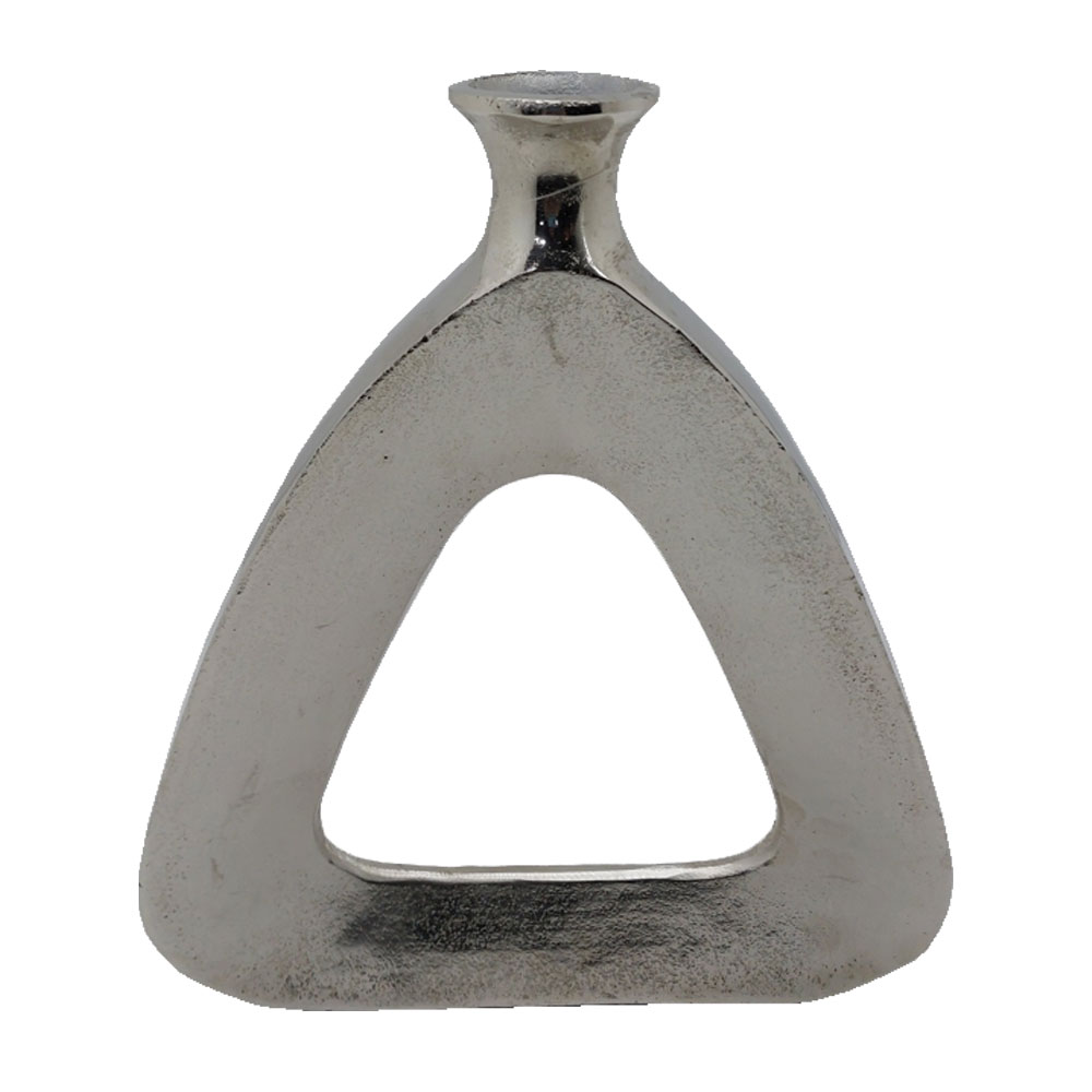 ABSTRACT TRIANGLE ΒΑΖΟ 33x5x38 ΑΛΟΥΜΙΝΙΟ SILVER NICKEL