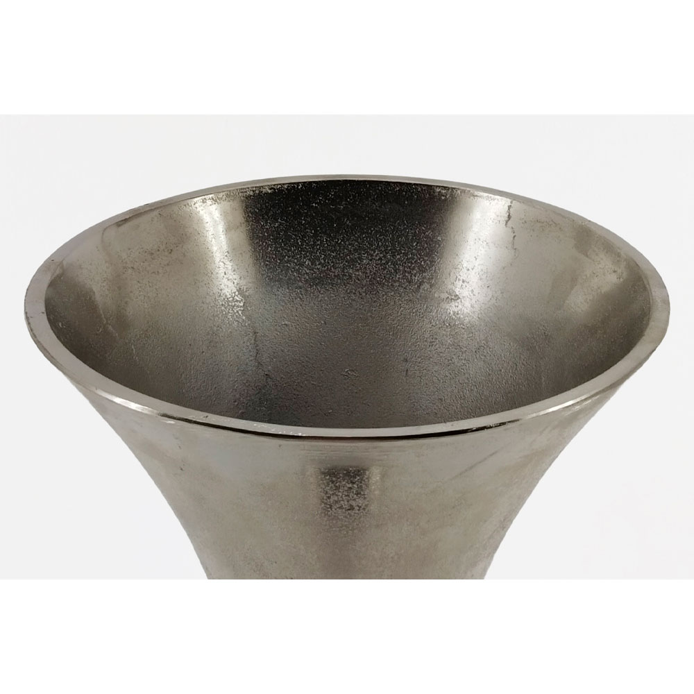 LUXOR ΒΑΖΟ 23x23x50cm ΑΛΟΥΜΙΝΙΟ SILVER NICKEL