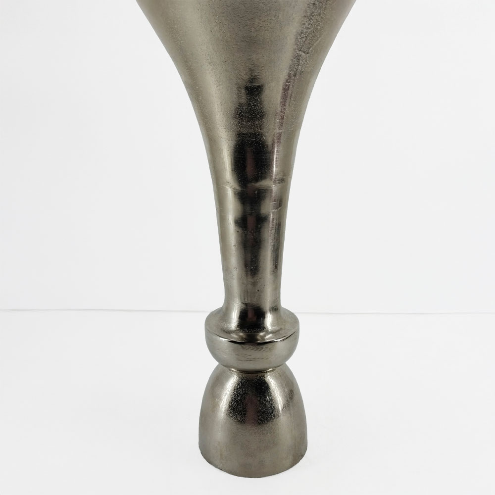 LUXOR ΒΑΖΟ 23x23x50cm ΑΛΟΥΜΙΝΙΟ SILVER NICKEL