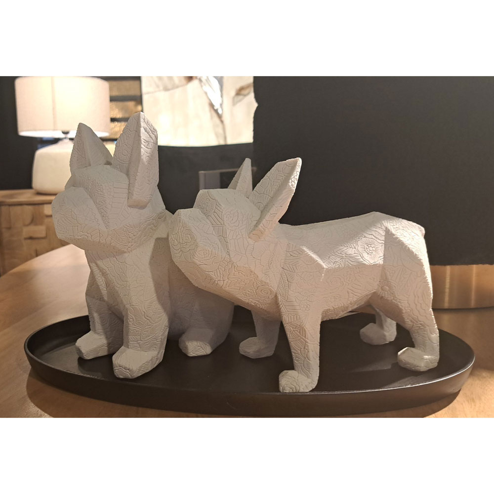 MONTY A ΔΙΑΚΟΣΜΗΤΙΚΟ ΣΚΥΛΟΣ 23x12x18 POLYRESIN ΛΕΥΚΟ