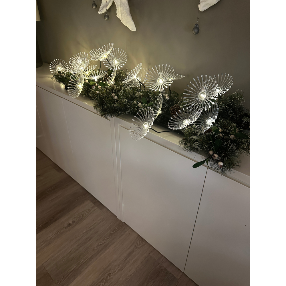 GLOW FLOWER ΓΙΡΛΑΝΤΑ LED 180cm COPPER PVC