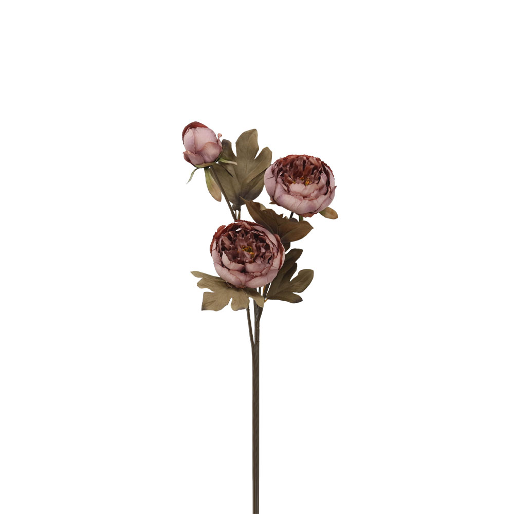 PEONY ΛΟΥΛΟΥΔΙ ΤΕΧΝΗΤΟ 65 ΥΦΑΣΜΑ DUSTY PINK ΠΡΑΣΙΝΟ PVC