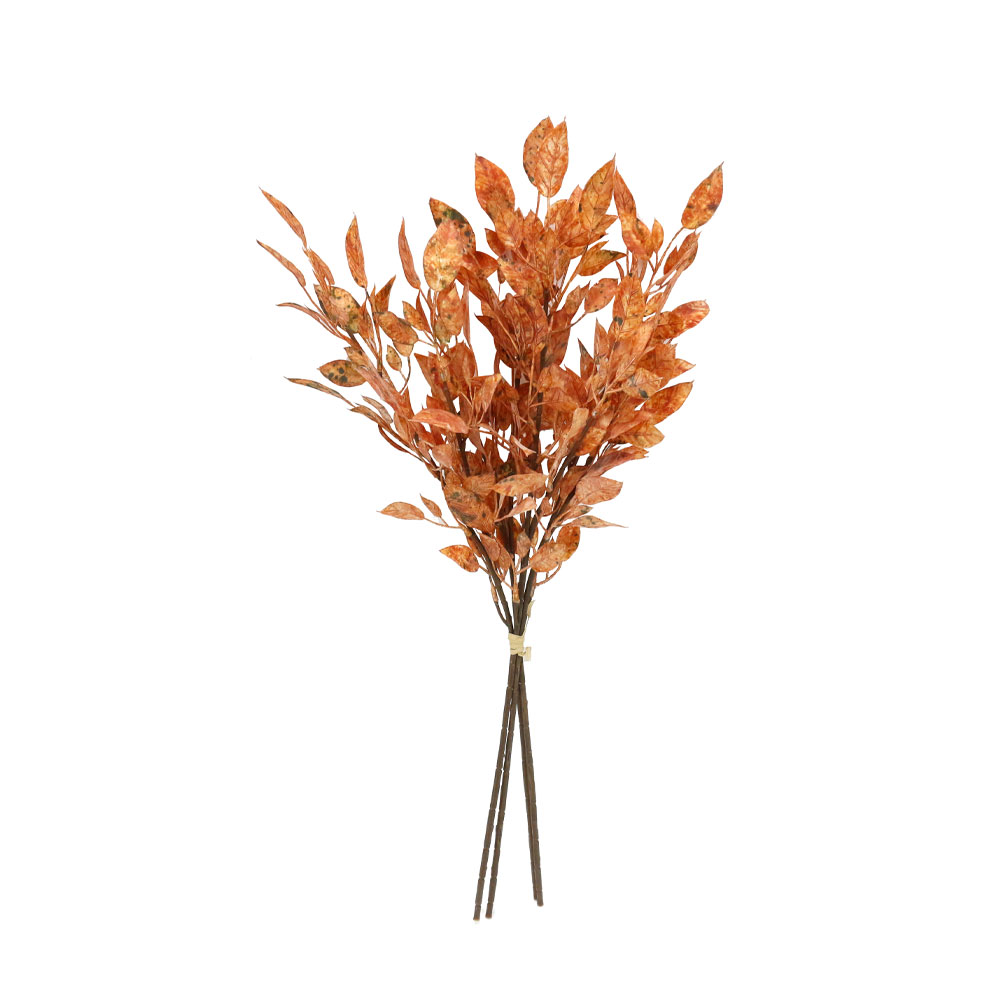 WILLOW LEAVES ΚΛΑΔΙ ΤΕΧΝΗΤΟ 68 PVC TERRACOTTA