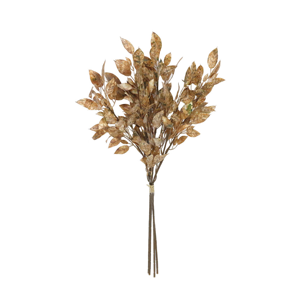 WILLOW LEAVES ΚΛΑΔΙ ΤΕΧΝΗΤΟ 68 PVC ΜΠΕΖ ΚΑΦΕ