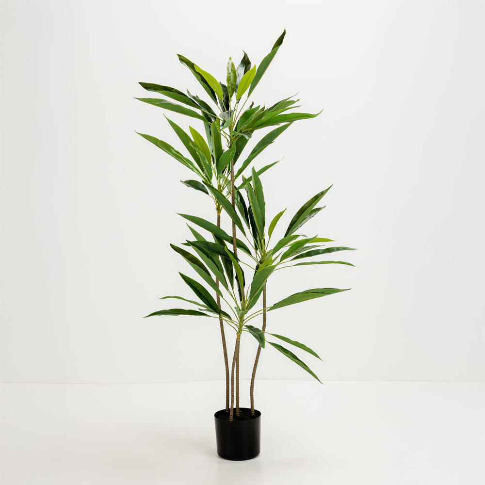 VELVET TREE ΔΕΝΤΡΟ ΤΕΧΝΗΤΟ ΣΕ ΓΛΑΣΤΡΑ 120 PVC ΠΡΑΣΙΝΟ ΜΑΥΡΟ ΤΣΙΜΕΝΤΟ
