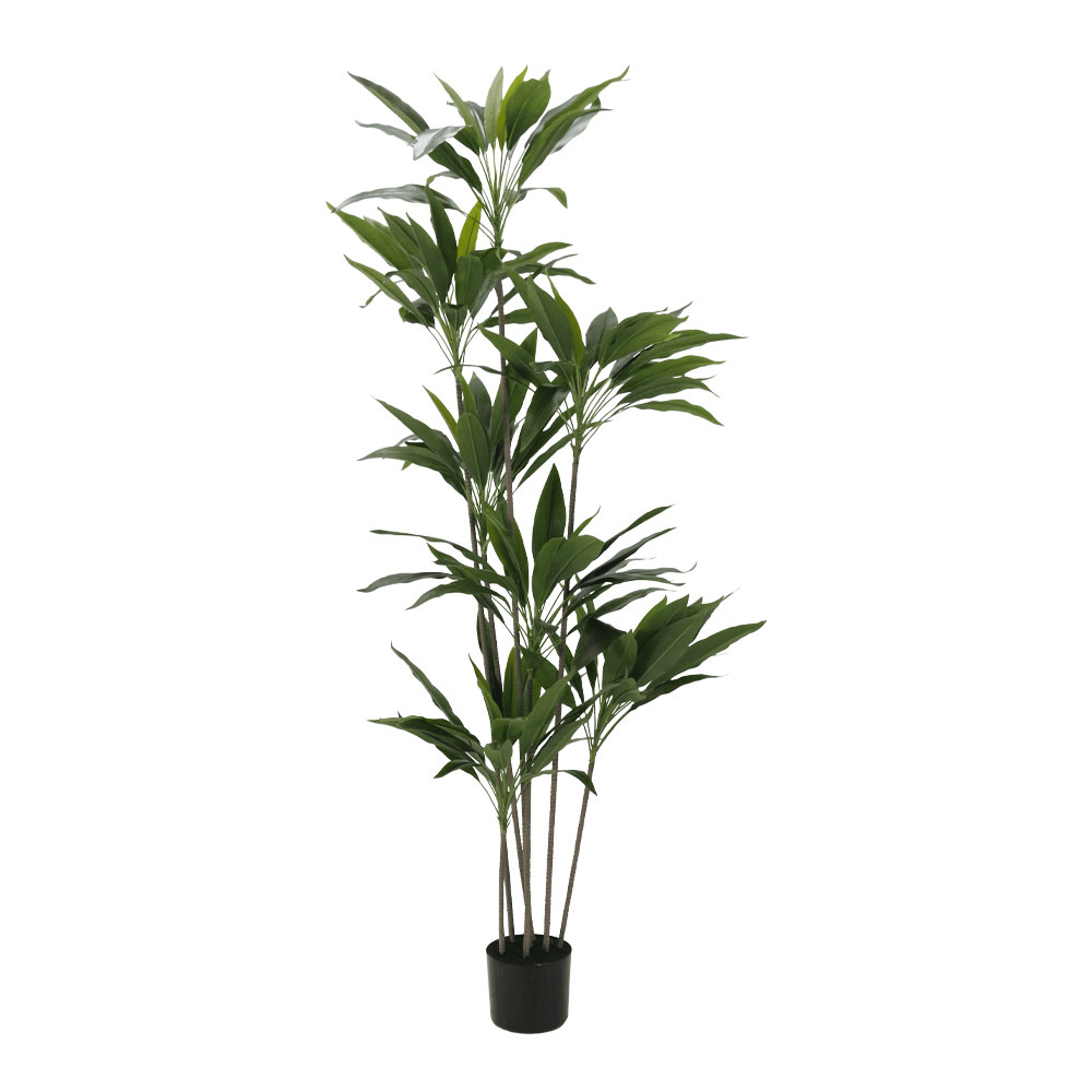 VELVET TREE ΔΕΝΤΡΟ ΤΕΧΝΗΤΟ ΣΕ ΓΛΑΣΤΡΑ 160 PVC ΠΡΑΣΙΝΟ ΜΑΥΡΟ ΤΣΙΜΕΝΤΟ