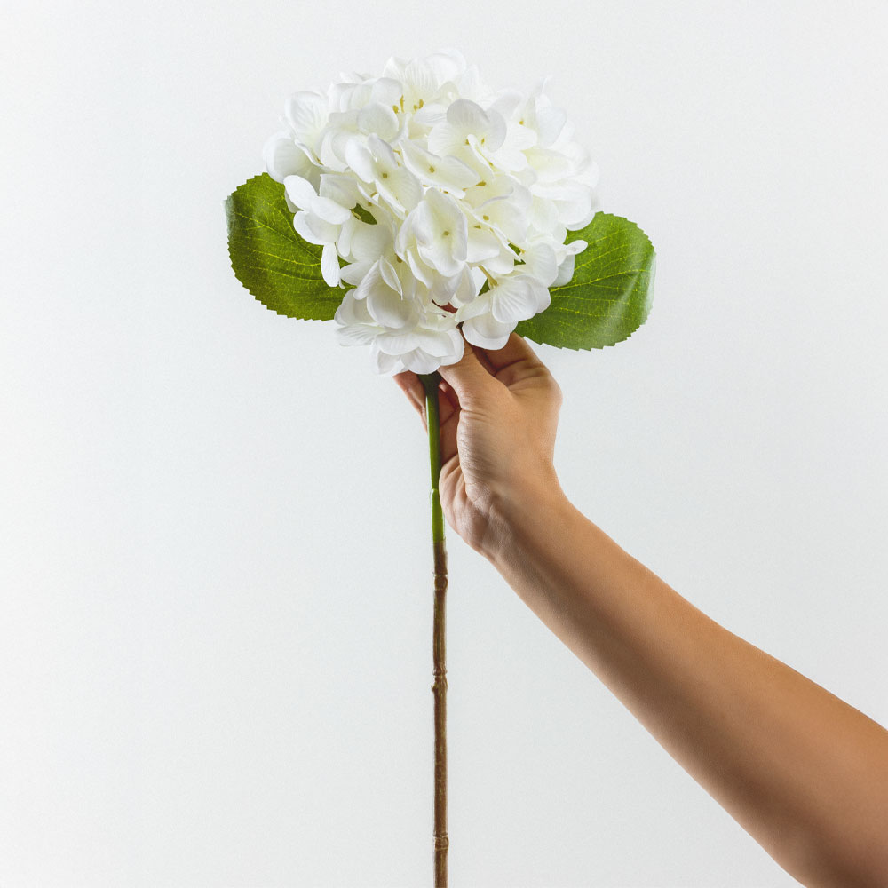 HYDRANGEA ΛΟΥΛΟΥΔΙ ΤΕΧΝΗΤΟ 67 POLYESTER ΛΕΥΚΟ ΠΡΑΣΙΝΟ