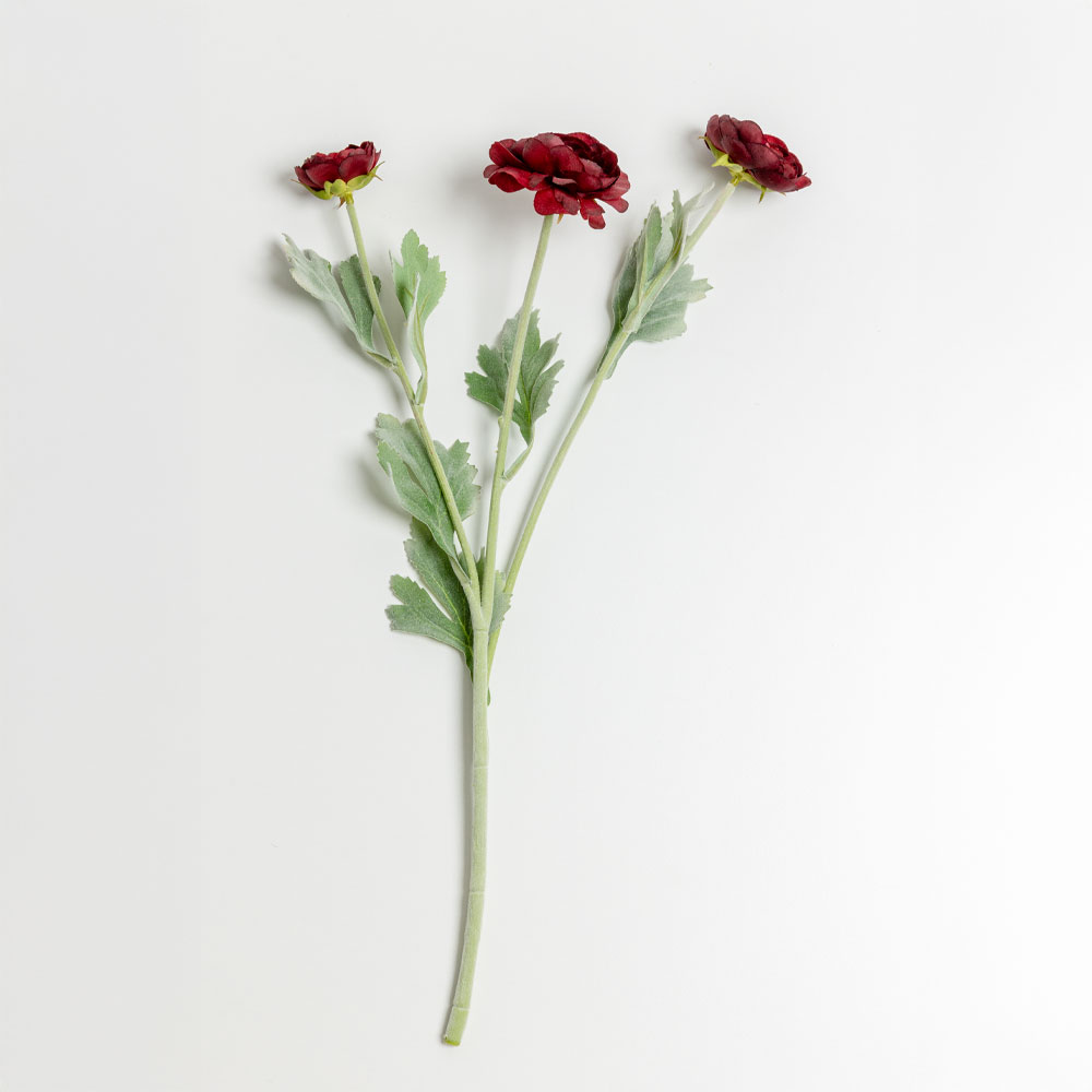 RANUNCULUS ΛΟΥΛΟΥΔΙ ΤΕΧΝΗΤΟ 51 POLYESTER ΜΠΟΡΝΤΩ ΠΡΑΣΙΝΟ