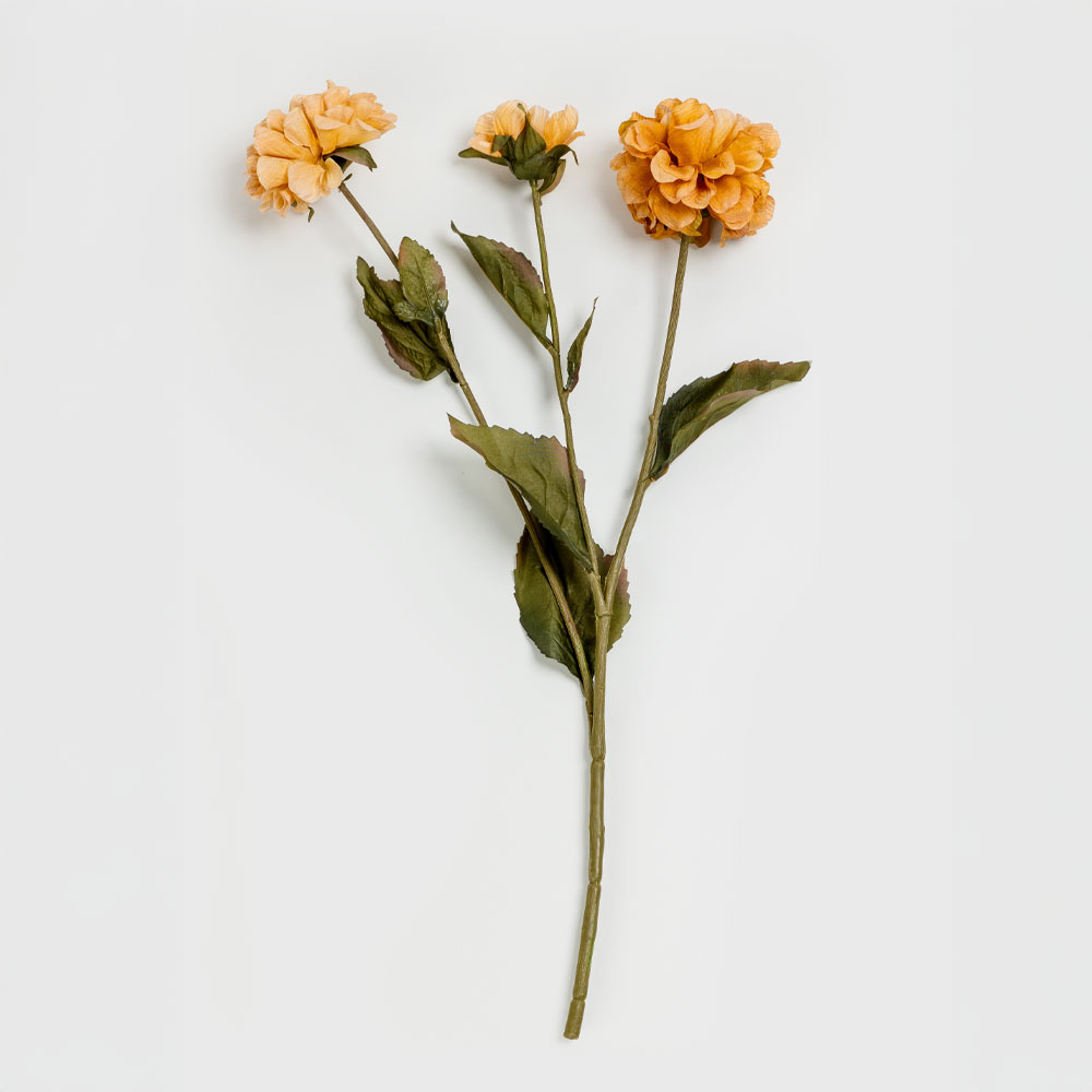 ZINNIA ΛΟΥΛΟΥΔΙ ΤΕΧΝΗΤΟ 52 POLYESTER ΠΟΡΤΟΚΑΛΙ ΠΡΑΣΙΝΟ