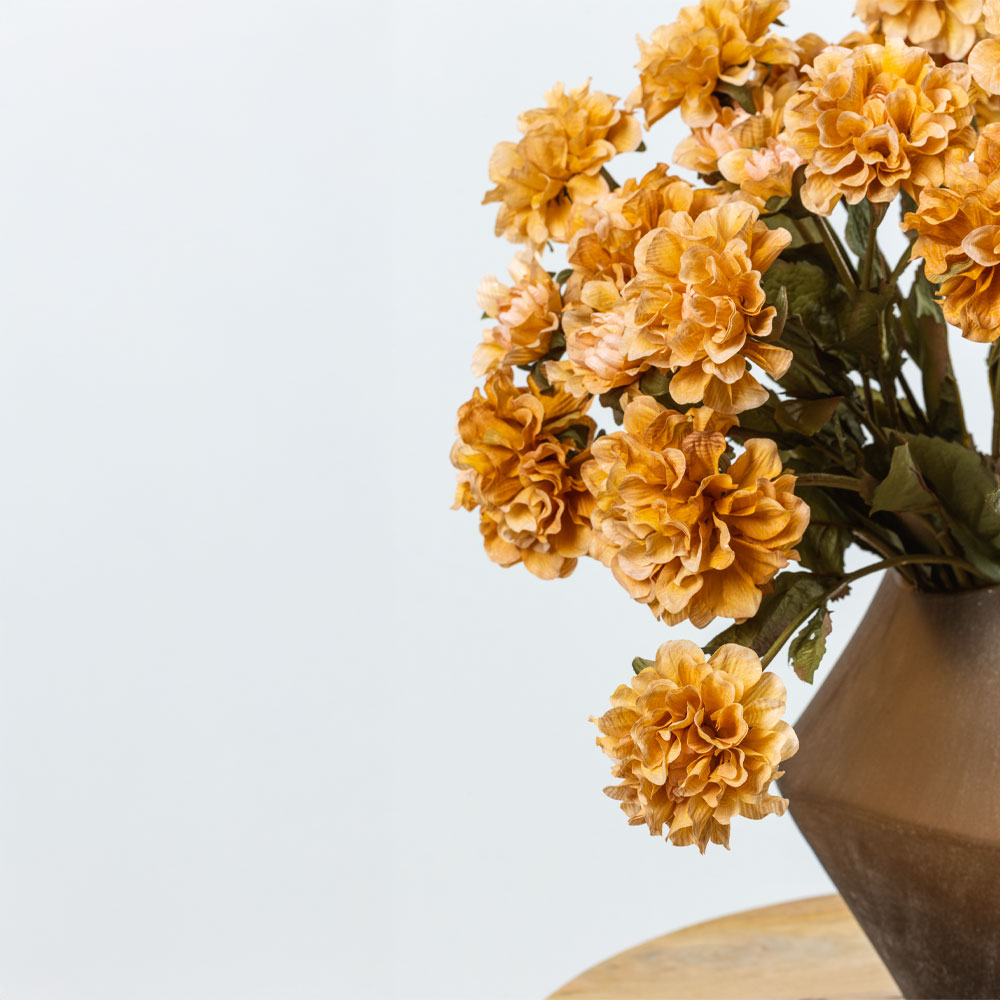 ZINNIA ΛΟΥΛΟΥΔΙ ΤΕΧΝΗΤΟ 52 POLYESTER ΠΟΡΤΟΚΑΛΙ ΠΡΑΣΙΝΟ