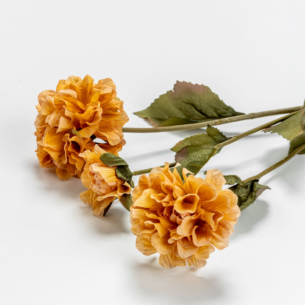 ZINNIA ΛΟΥΛΟΥΔΙ ΤΕΧΝΗΤΟ 52 POLYESTER ΠΟΡΤΟΚΑΛΙ ΠΡΑΣΙΝΟ