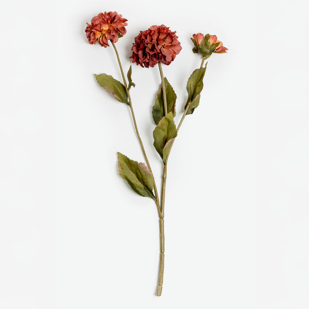 ZINNIA ΛΟΥΛΟΥΔΙ ΤΕΧΝΗΤΟ 52 POLYESTER ΜΠΟΡΝΤΩ ΠΟΡΤΟΚΑΛΙ ΠΡΑΣΙΝΟ
