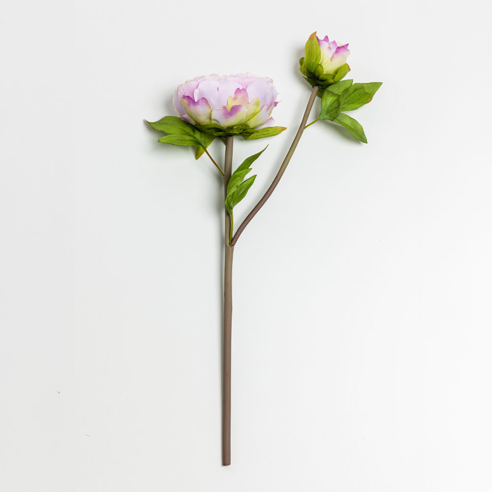 HALF MOON PEONY ΛΟΥΛΟΥΔΙ ΤΕΧΝΗΤΟ 43 POLYESTER ΛΙΛΑ ΛΕΥΚΟ ΠΡΑΣΙΝΟ