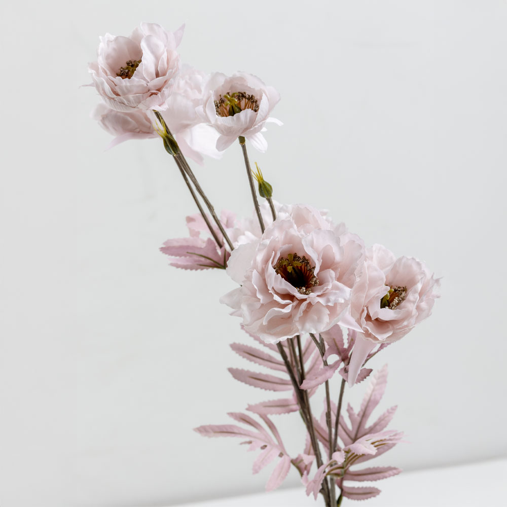 PEONY ΛΟΥΛΟΥΔΙ ΤΕΧΝΗΤΟ 82 POLYESTER ΡΟΖ ΓΚΡΙ