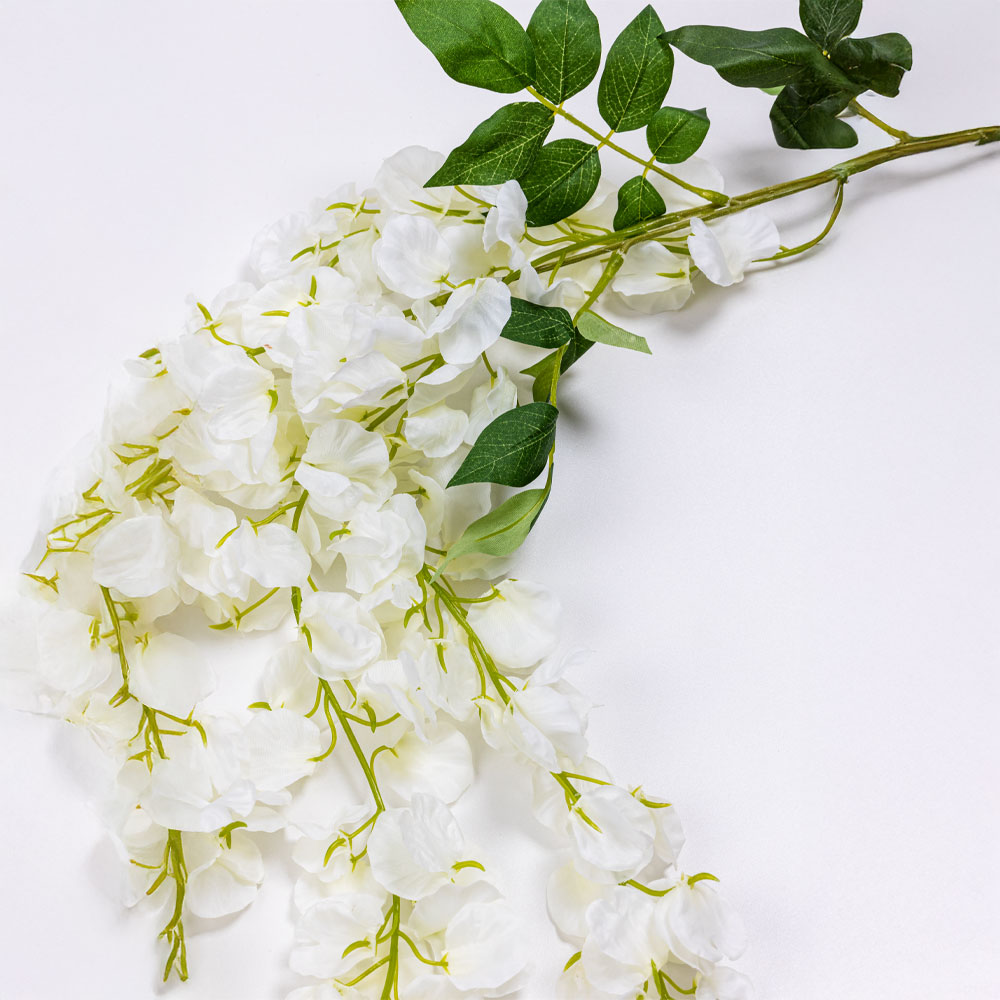 WISTARIA ΚΛΑΔΙ ΤΕΧΝΗΤΟ 76 POLYESTER ΛΕΥΚΟ ΠΡΑΣΙΝΟ