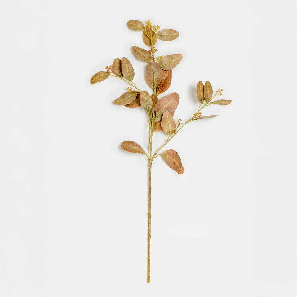 EUCALYPTUS ΚΛΑΔΙ ΤΕΧΝΗΤΟ 72 POLYESTER ΚΑΦΕ ΠΡΑΣΙΝΟ