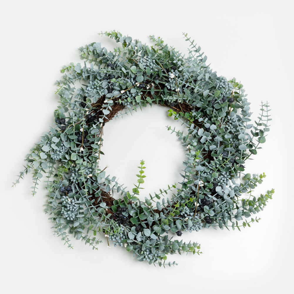 EUCALYPTUS 48 ΣΤΕΦΑΝΙ ΔΙΑΚΟΣΜΗΣΗΣ 48x48 PVC ΠΡΑΣΙΝΟ