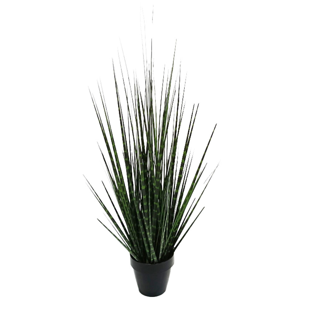 DARK PURE GRASS ΤΕΧΝΗΤΟ ΦΥΤΟ ΣΕ ΓΛΑΣΤΡΑ PVC ΠΡΑΣΙΝΟ ΣΚΟΥΡΟ H68CM