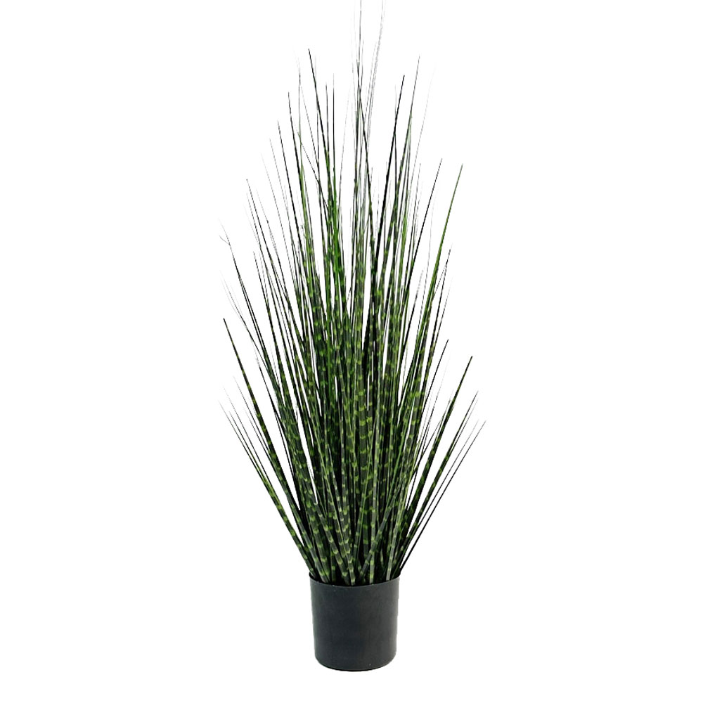 DARK PURE GRASS ΤΕΧΝΗΤΟ ΦΥΤΟ ΣΕ ΓΛΑΣΤΡΑ PVC ΠΡΑΣΙΝΟ ΣΚΟΥΡΟ H90CM