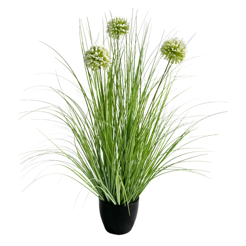 GRASS FLOWER ΦΥΤΟ ΤΕΧΝΗΤΟ ΣΕ ΓΛΑΣΤΡΑ 58 PVC ΠΡΑΣΙΝΟ